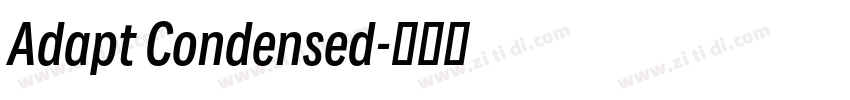 Adapt Condensed字体转换